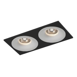 Рамка двойная для серии COMBO 4 квадратная черн. SWG PRO 00-00004191