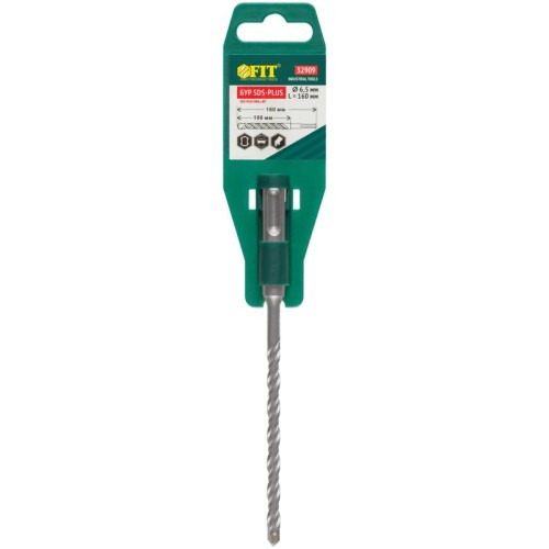 Бур по бетону SDS PLUS с двойн. резьбой 6.5х160мм FIT 32909