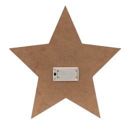 Фигура деревянная "Звезда двойная" 30х4х30см IP20 с подсветкой Neon-Night 504-027