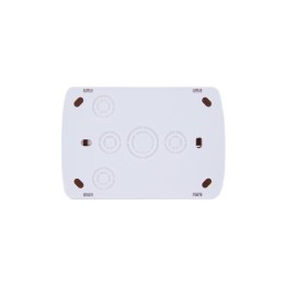 Розетка 2-м ОП Demet 16А IP20 с заземл. закрыт. корпус керамика бел. LEZARD 711-0200-127