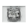 Розетка 2-м СП Валенсия 10А IP20 без заземл. защ. шторки бел. PROxima EKF EWR10-102-10