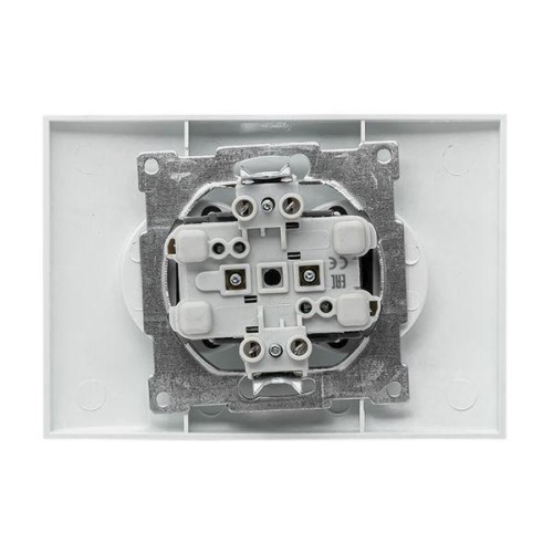 Розетка 2-м СП Валенсия 10А IP20 без заземл. защ. шторки бел. PROxima EKF EWR10-102-10