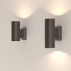 Светильник Bowery 2х50Вт GU10 IP54 бра настен. Maytoni O574WL-02B