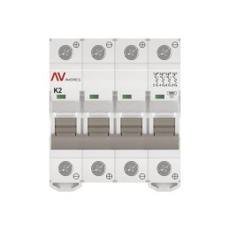 Выключатель автоматический модульный 4п K 2А 10кА AV-10 DC AVERES EKF mcb10-DC-4-02K-av