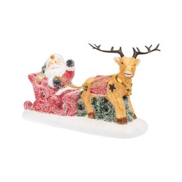 Фигура керамическая "Дед Мороз в санях" 30.5х12.2х17.2см 0.1Вт IP20 Neon-Night 505-029