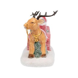 Фигура керамическая "Дед Мороз в санях" 30.5х12.2х17.2см 0.1Вт IP20 Neon-Night 505-029