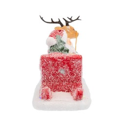 Фигура керамическая "Дед Мороз в санях" 30.5х12.2х17.2см 0.1Вт IP20 Neon-Night 505-029