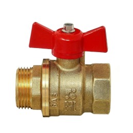 Кран шаровой 11Б27п1 DN25 PN40 вр/нр бабочка серия Standart БАЗ.А31.1.25.НГ.40