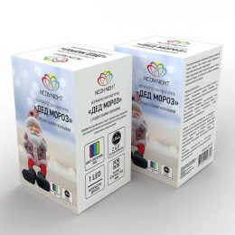 Фигура керамическая "Дед Мороз" с подвесными ножками 6.3х5.4х10.4см 0.1Вт IP20 Neon-Night 505-023