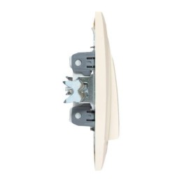 Переключатель проходной 2-кл. СП Валенсия 10А IP20 крем. PROxima EKF EWV10-027-20