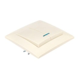 Выключатель 2-кл. СП Валенсия 10А IP20 с индикатором крем. PROxima EKF EWV10-123-20