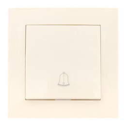 Кнопка звонка 1-кл. СП Валенсия 10А IP20 крем. PROxima EKF EWV10-026-20