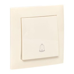 Кнопка звонка 1-кл. СП Валенсия 10А IP20 крем. PROxima EKF EWV10-026-20