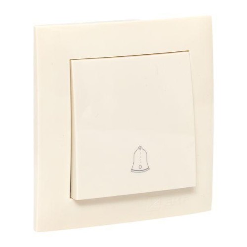 Кнопка звонка 1-кл. СП Валенсия 10А IP20 крем. PROxima EKF EWV10-026-20