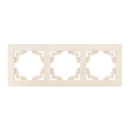 Рамка 3-м Валенсия крем. PROxima EKF EWM-G-303-20