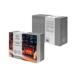 Камин светодиодный "Классика" 33х12х24см эффект живого огня USB и элементы питания 3хC (не в компл.)