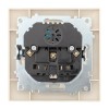 Розетка 1-м СП Валенсия 16А IP20 с заземл. защ. шторки с 2-мя заряд. устройствами USB 2.1А крем. PRO