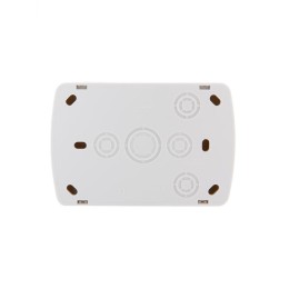 Розетка 2-м ОП Demet 16А IP20 без заземл. закрыт. корпус керамика бел. LEZARD 711-0200-128