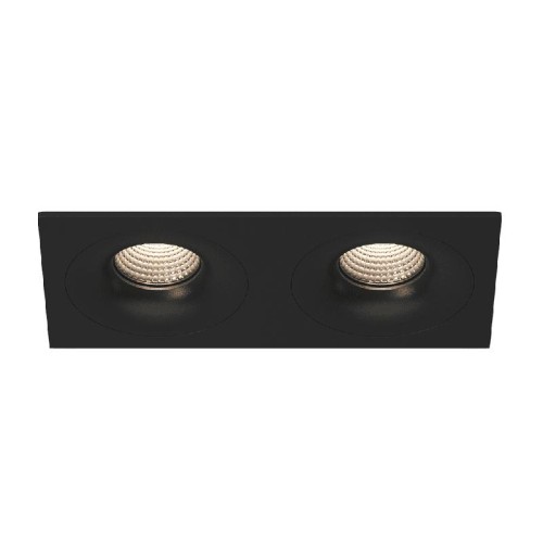 Рамка двойная DL-PJ-103-B черн. DesignLed 00-00002966
