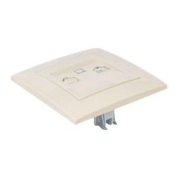 Розетка компьютерная 1-м СП Валенсия RJ45 крем. PROxima EKF EWK01-035-20