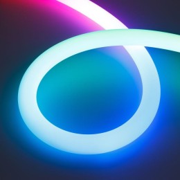 Лента светодиодная SPI-MOONLIGHT-TOP-G180-D40мм 12V RGB 360deg 21.6Вт/м IP65 wire x1 прямой вывод ге