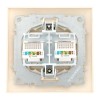 Розетка компьютерная 2-м СП Валенсия RJ45 крем. PROxima EKF EWK02-035-20