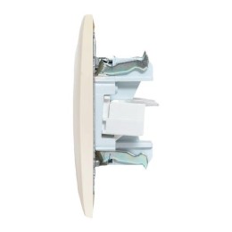 Розетка компьютерная 2-м СП Валенсия RJ45 крем. PROxima EKF EWK02-035-20