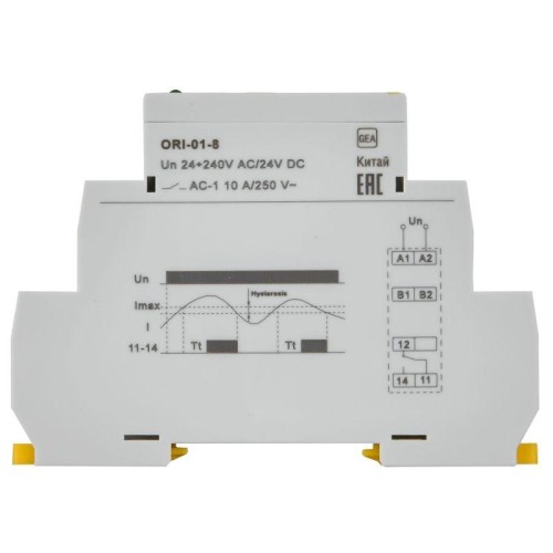 Реле тока ORI 0.8-8А 24-240В AC/24В DC IEK ORI-01-8