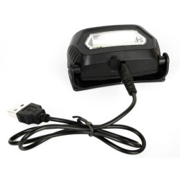 Фонарь аккумуляторный налобный LED5359 COB 3Вт 3 режима аккум. 5В пластик. черн. (бокс) Ultraflash 1