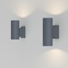 Светильник Bowery 2х50Вт GU10 IP54 бра настен. Maytoni O574WL-02GR