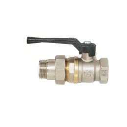 Кран шаровой 11Б27п1 DN25 PN40 "американка" рычаг никель серия Standart БАЗ.А.А31.0.25.НГ.40.Н