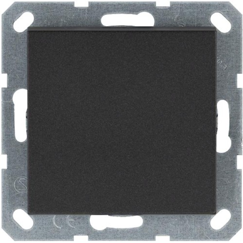 Переключатель проходной 1-кл. 10А IP20 механизм антрацит Jasmart G3012B