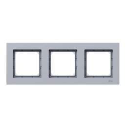 Рамка 3-м Эпика IP44 алюм. пластик EKF UP1-FPA-03-44
