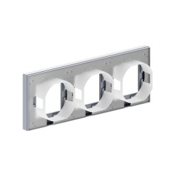 Рамка 3-м Эпика IP44 алюм. пластик EKF UP1-FPA-03-44