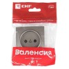 Панель лицевая Валенсия для розетки 1-м 10А защ. шторки без заземл. графит PROxima EKF ESR10-L-022-6
