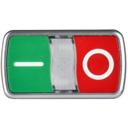 Кнопка "I-O" d22мм 1НО+1НЗ MASTER с подсветкой IEK MI-BT60-11DR-3-11-K51