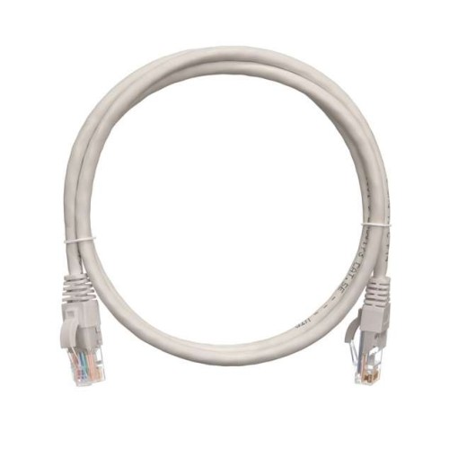 Патч-корд U/UTP 5е RJ45/8P8C 4 пары PVC с защитной защелкой мж 1м сер. NIKOMAX NMC-PC4UD55B-010-GY