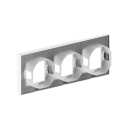 Рамка 3-м Эпика IP44 бел. пластик EKF UP1-FPW-03-44