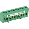 Шина PE "земля" в корп. изол. на DIN-рейку ШНИ-6х9-10-К-З IEK YNN10-69-10KD-K06