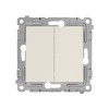 Выключатель 2-кл. СП Pixel 10А IP20 механизм беж. TOKOV ELECTRIC TKE-PX-V2-C02
