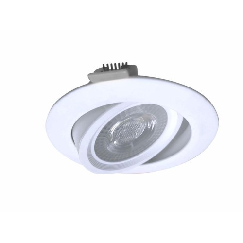 Светильник светодиодный Downlight RR 9Вт 180-265В 6400К кругл. поворотн. панель бел. КОСМОС KDownRR9