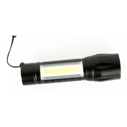 Фонарь аккумуляторный E1337 XPE + COB LED 3Вт 3 режима аккум. 3.7В черн. (бокс) Ultraflash 14269
