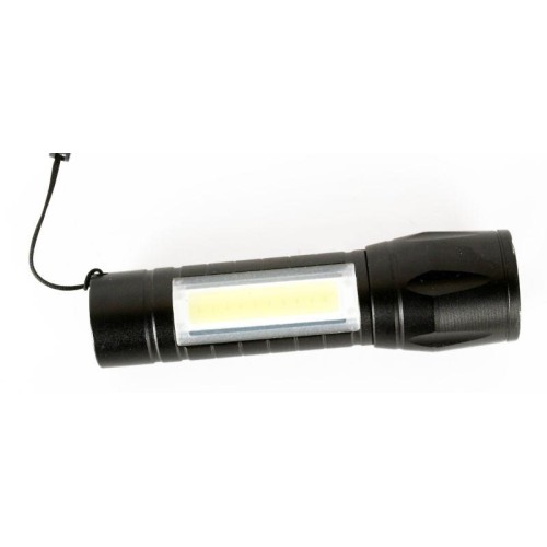 Фонарь аккумуляторный E1337 XPE + COB LED 3Вт 3 режима аккум. 3.7В черн. (бокс) Ultraflash 14269