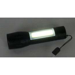 Фонарь аккумуляторный E1337 XPE + COB LED 3Вт 3 режима аккум. 3.7В черн. (бокс) Ultraflash 14269
