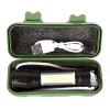 Фонарь аккумуляторный E1337 XPE + COB LED 3Вт 3 режима аккум. 3.7В черн. (бокс) Ultraflash 14269