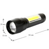 Фонарь аккумуляторный E1337 XPE + COB LED 3Вт 3 режима аккум. 3.7В черн. (бокс) Ultraflash 14269