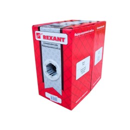 Кабель витая пара F/UTP кат.5e 4х2х24AWG solid PE OUTDOOR медь черн. (уп.305м) (кор.) (м) Rexant 01-