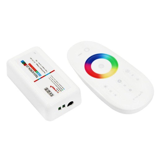 Контроллер RGB беспроводной 85х24х40мм с сенсорным управлением 2.4G для RGB светодиодных лент 216Вт