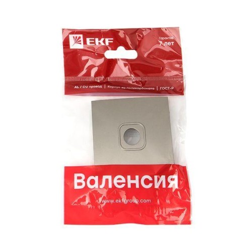 Панель лицевая Валенсия для розетки TV 1-м 75Ом 5-862МГц кашемир PROxima EKF ESA00-L-027-40