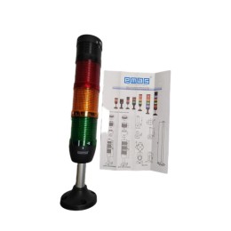 Колонна сигнальная 50мм зуммер 24В стробоскоп FLESH красн./зел./желт. EMAS IK53F024ZM03